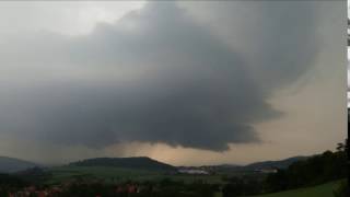 timelapse of supercell near Beroun (Czech Rep.) 20160528