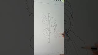 How is my Drawing ✍️🤗Krishna drawing #janmashtami #ytshorts #art #shorts #viral @DhivyasDiary 🙏🙏👌