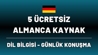 ALMANCA ÜCRETSİZ KAYNAK ÖNERİSİ🇩🇪