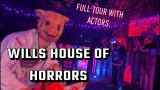 Backyard Haunted House Project 2023 || part 2 Nighttime Tour