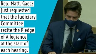 Pledge of Allegiance should be recited says Rep. Matt Gaetz