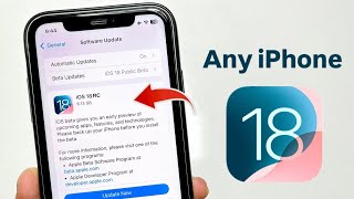 How To Install iOS 18 RC Update on any iPhone when Release