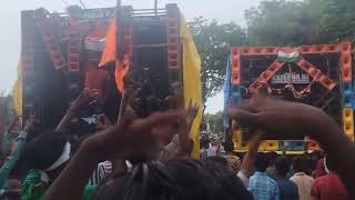 💪💪👑👑Pooja DJ vs Krishna😭😭 DJ#mahaveer#jhanda juloos baragao#viral_video#Real#Operator DJ#Sanoj_Rock