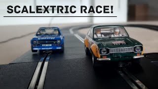 Mk1 Escort VS Mk2 Escort SCALEXTRIC Race! | Potters RC Models