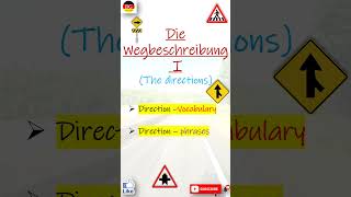 Die Wegbeschreibung | How to give DIRECTIONS in German | Direction Vocabulary