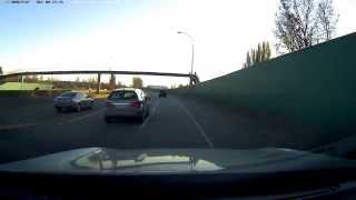 [HD] Bad Drivers - New Westminster, BC Canada (Confused Lane Exit)