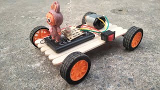 Homemade RC car powered by a Dc motor