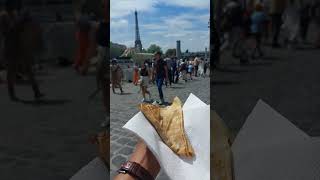 NUTELLA CREPES #sweet #food #foodie #eating  #paris #eifel #recipes #fyp #city #fypシ #travel #tasty