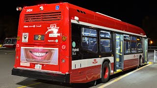 TTC 3454 - Rebuilt NovaBus LFS Hybrid - Buses at Kennedy Station