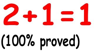 Proof 2+1=1 || Prove that  2+1=1 || How to prove  2+1=1 || Funny math proof