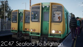 2C47 Seaford To Brighton class 313 | East Coastway Train sim world 4