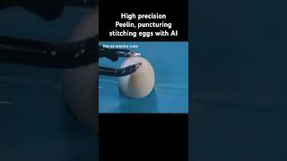 High Precision peeling, puncturing & stitching with AI #shorts