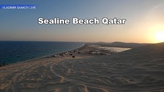 Sealine Beach Qatar. Уникальный пляж в Катаре. Пустыня и море!