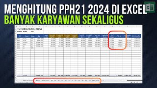 Terbaru! Menghitung PPH21 2024 Banyak Karyawan Sekaligus di Excel