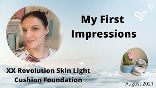 REVOLUTION BEAUTY CUSHION FOUNDATION FIRST IMPRESSIONS AND WEAR TEST.