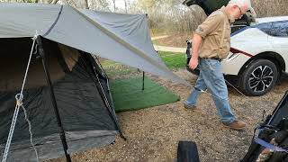 Tent and Tarp are Up....Time to Move In at Last...Camp Kent Set Up (Clip 5 of 8) - Part 15