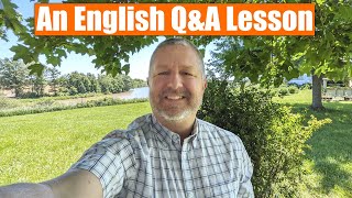 A Live English Lesson! Outdoors! Under a Tree! 😎🌳🌲