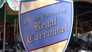 Disney World Attraction at Magic Kingndom Prince Charming Regal Carrousel (8 Years Back in Time)