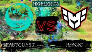 🟥КАК ЖЕ ОНИ ЖЕСТКО РУБЯТСЯ ДОСТОЙНЫ ДРУГ ДРУГА | beastcoast vs HEROIC TI 2024 | 10.09.2024