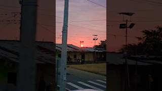 Red Sunset in Ecuador 🌆 #drums #song #sunset #life