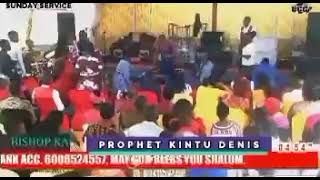 Self Proclaimed Prophet Kintu Denis canes followers in Church.| What Madness is this?|Arrested