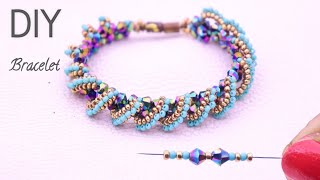 Beaded Bracelet: Create Your Own Radiant Bicone & Seed Bead Bracelet