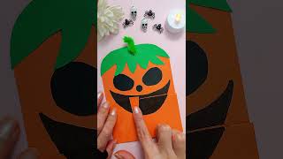 🎃DIY Pumpkin Halloween Idea, Candy Holder, Paper craft Idea #craft #art #diy #drawing #artwork