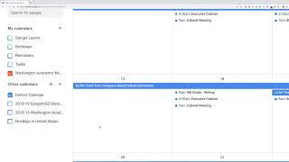 SangerUSD - Google Calendar 2019