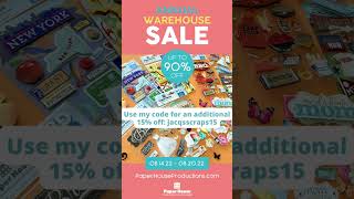 Paper House Sale and Announcement.  #shorts