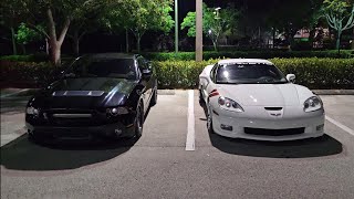 2014 Shelby GT500 vs 2007 C6 Corvette Z06 Intake & Cat Delete 93