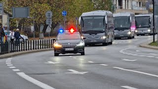 Motorcade of Military Police. Kolumna żandarmerii wojskowej alarmowo.