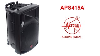 AERONS APS415A Karaoke Speaker with 2 UHF Mic