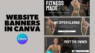 How To Create Website Banners in Canva