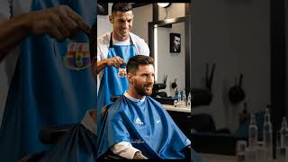 Cristiano Ronaldo Haircut messi #shorts #cr7 #messi