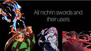 all nichrin swords and their users