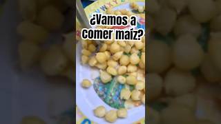 ¿Vamos a comer maíz? 😅 niños comiendo #elote #shorts #remix