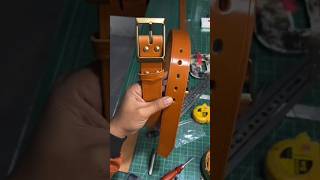 Stylish & Durable: The Art of Leather Belt Making #leathercraft  #leatherbelt #leatherwork