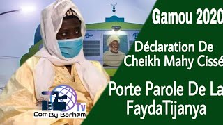 🔴Urgent! DÉCLARATION DE CHEIKH MAHY CISSÉ PORTE PAROLE DE LA FAYDA