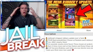 JAILBREAKS BIGGEST UPDATE EVER!! *NEW Jewelry Store, NEW Bank* (Roblox Jailbreak)