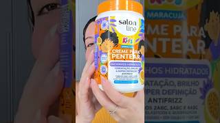 Testei o creme de maracujá da Salon line #finalização #salonline #cremedemaracujasalonline #cachos