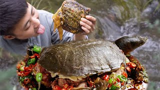 遊俠松 | 兩斤甲魚加三斤五花肉，秘制甲魚紅燒肉一口一隻，今日大補！