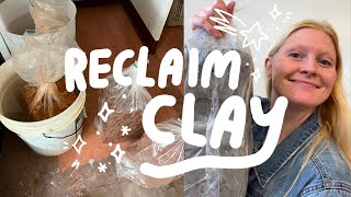 Rehydrate OLD Clay // Make Your Clay Soft Again With a 5 Gallon Bucket // recycle your clay!