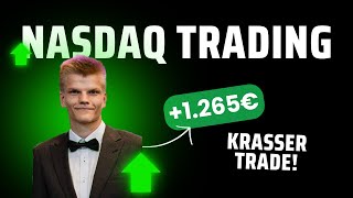 Krasser Trade im Livestream vor über 100 Zuschauern! Nasdaq Trading Live [ Deutsch / German]