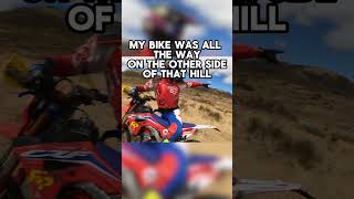 Visiting the site of Robs Big Crash @184racing see the after on his page #crash #crf300l