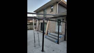 Welding pergola ,Chicago suburb