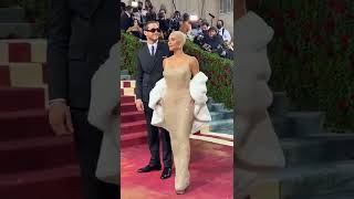 Kim Kardashian and Pete Davidson at the 2022 #metgala