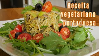 Receita Portuguesa chic e barata / Alho françes à Brás/Receita vegetariana