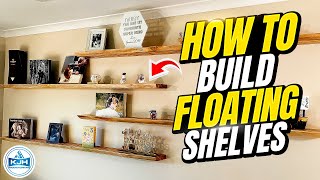 No Visable Hardware! DIY Floating Shelves!