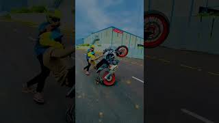 Yamaha Mt bike stunt circle wheelie practice