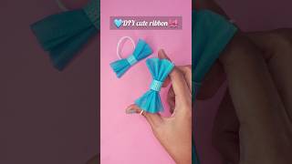 DIY Cute ribbon idea from mask 🎀 #viralvideo #artandcraft #artshorts #art #diy #craft #shorts #yt